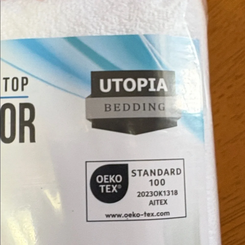 NEW! White Mattress Protector - Terry Top - Waterproof and Breathable- Twin